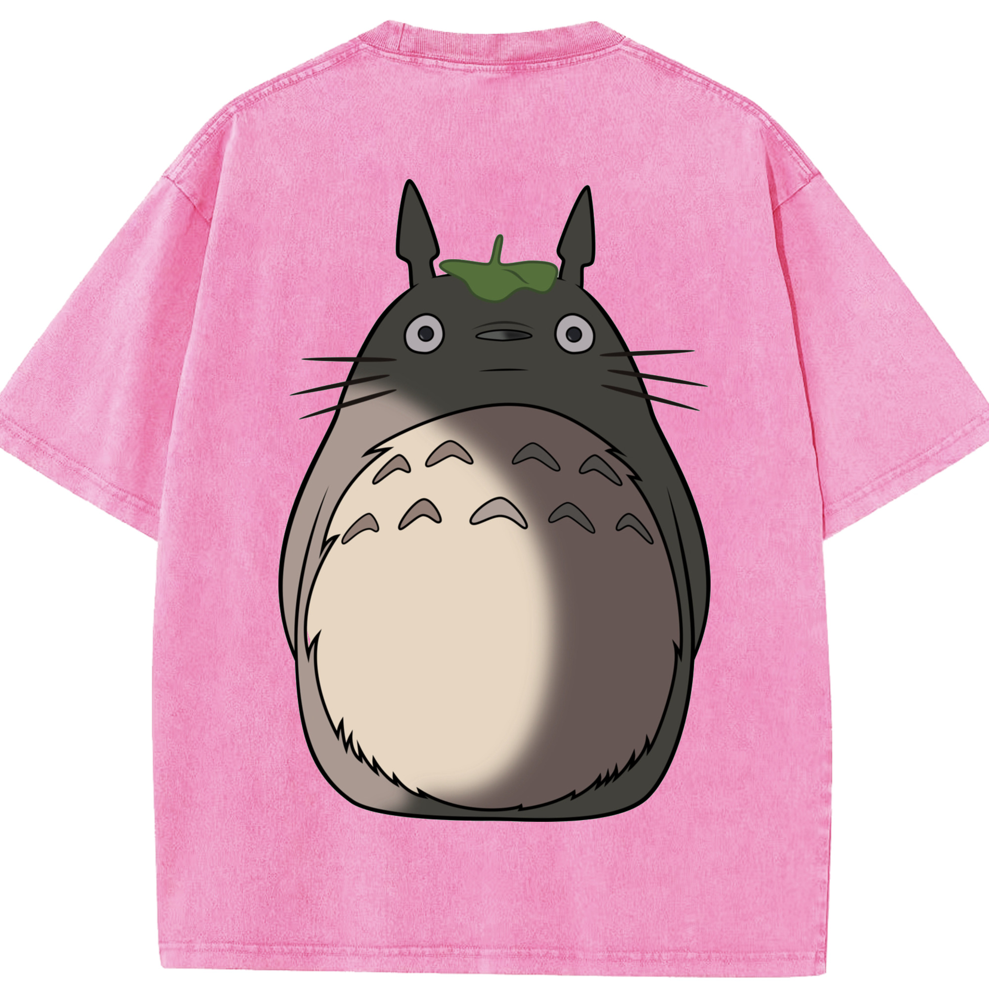 （画像用） となりのトトロ 草壁メイ 草壁サツキ My Neighbor Totoro Satsuki Kusakabe Mei Kusakabe 綿100% ヴィンテージ風 半袖Tシャツ（背面プリント）